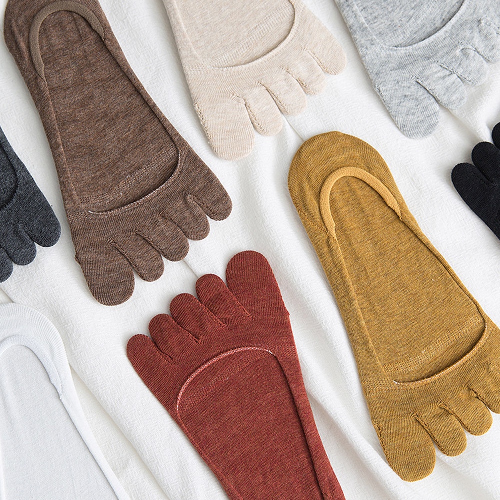 Vớ Thuyền Màu Trơn Hở Ngón Thoáng Khí Chống Trượt Thời Trang Mùa Hè Cho Nữ