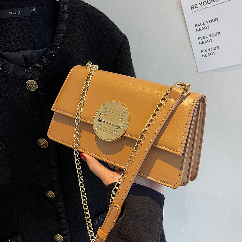 Túi đeo chéo IELGY dây xích phong cách retro thời trang mùa hè dành cho nữ