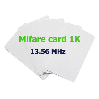 Bộ 100 Thẻ cảm ứng mỏng IC trắng (13.56 Mhz)