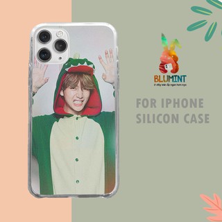 Ốp lưng iphone silicon Idol KPOP BTS V mặc áo khủng long BLUBTS0048