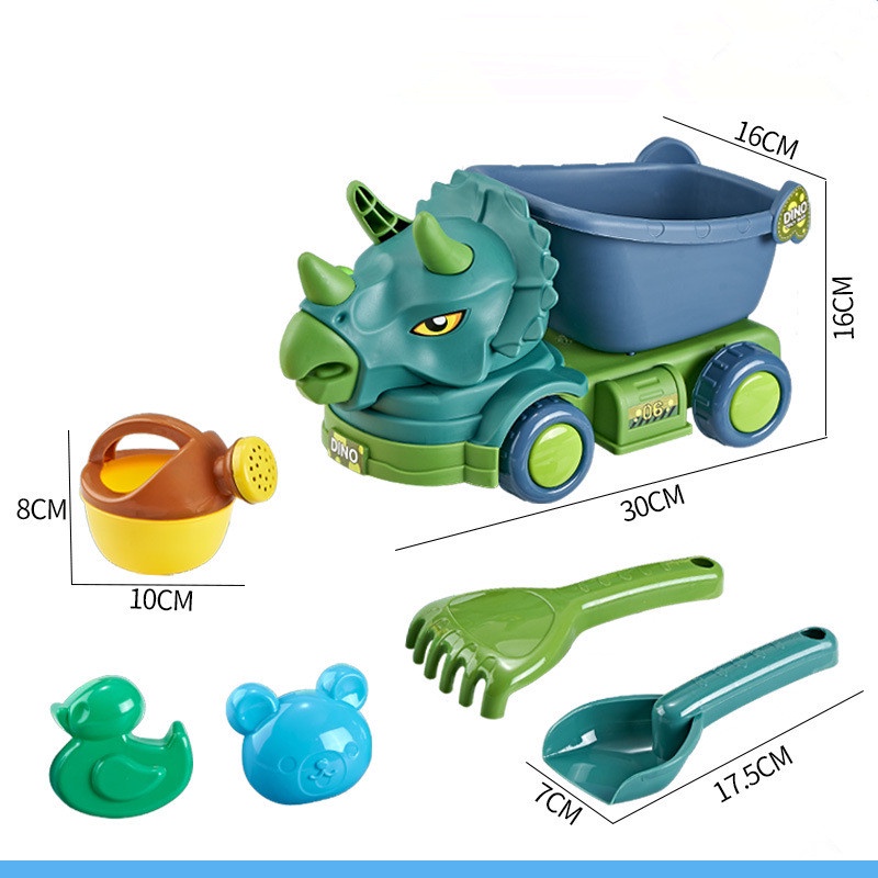 6 đồ chơi xúc cát đi biển hình khủng long ZHAN QI TOYS