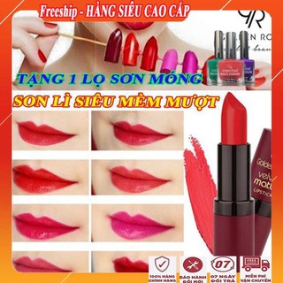 [ MUA 1 ĐƯỢC 2 ] Son lì lâu trôi siêu mềm mịn, siêu đẹp, không lem/Son kem lì velvet matte golden rose