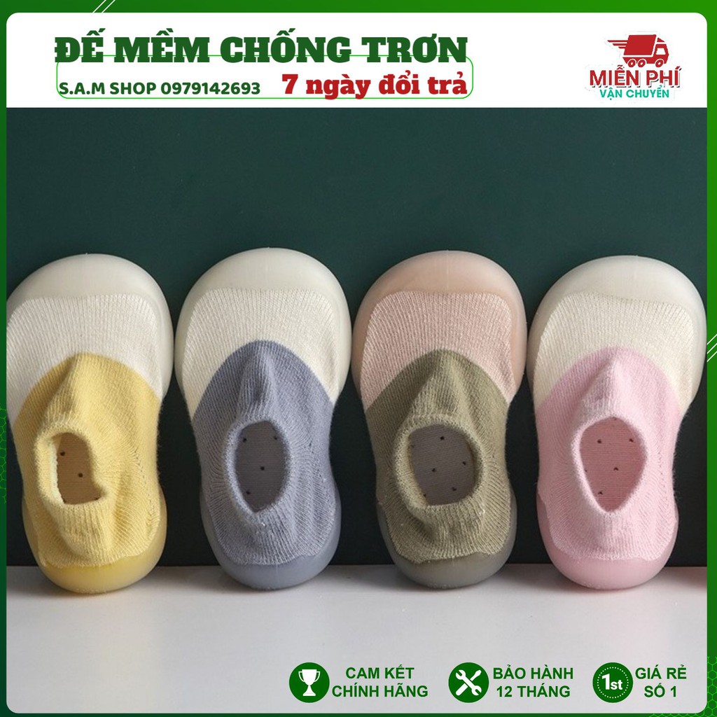 Giày Tập Đi Bún Cho Bé Vải len Lưới Thoáng Khí Mẫu mới 2021 G003