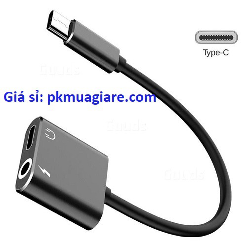 CÁP CHUYỂN TYPE-C RA 2 CỔNG (3.5 + TYPE-C)