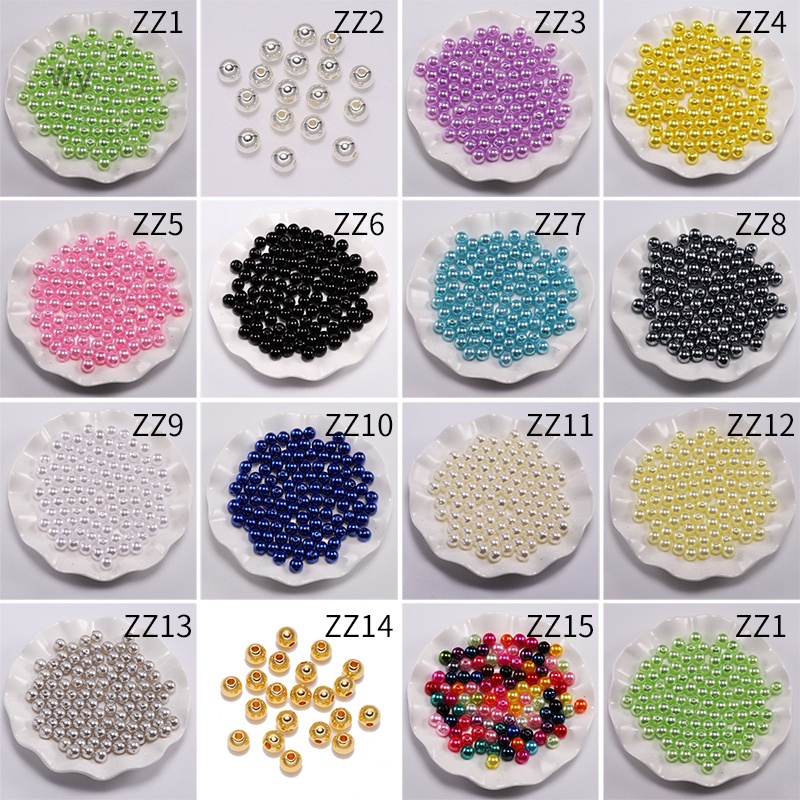 Set 400 Hạt Ngọc Trai 3mm Bằng Nhựa ABS Dành Cho Làm Trang Sức DIY