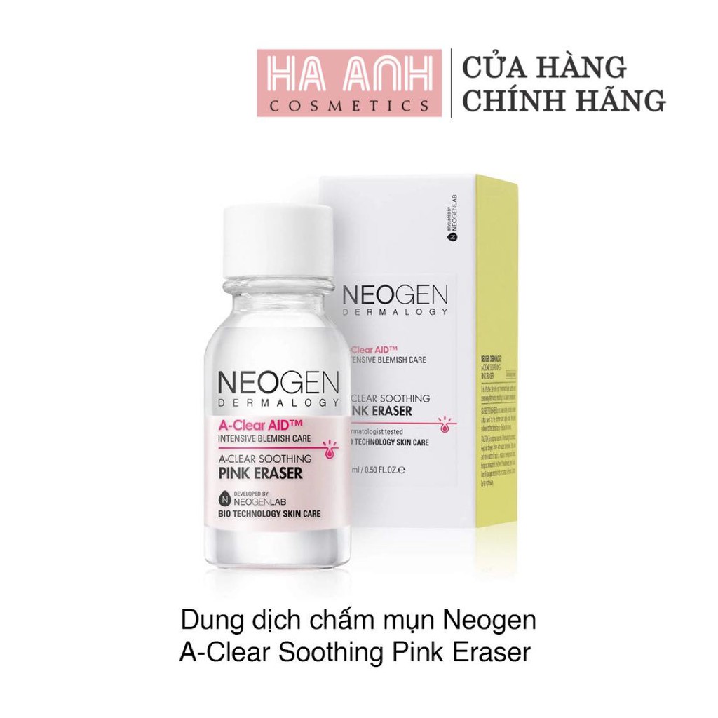 Dung Dịch Chấm giảm mụn Neogen Dermalogy A-clear Soothing Pink Eraser 15ml