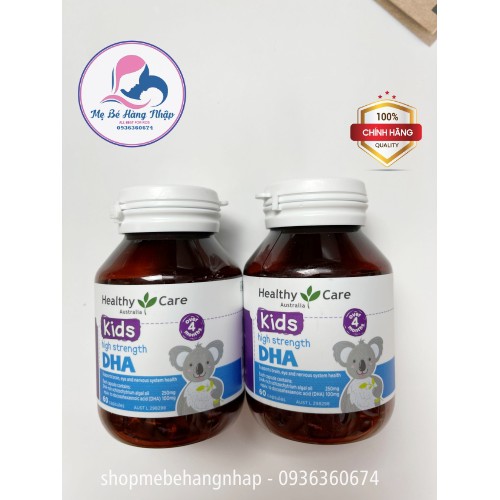 DHA Healthy Care của Úc 60v (dùng cho bé 4 tháng tuổi trở lên)