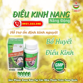 Điều Kinh Nang Năng Động – Hỗ trợ rối loạn kinh nguyệt, kinh nguyệt không đều – lọ 50 viên – TNPP Dược Năng Động