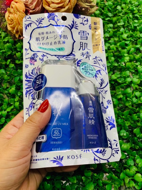 Kem Chống nắng KOSE Sekkisei White UV Milk & Gel