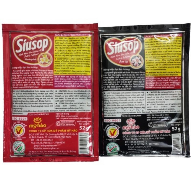 COMBO 5 GÓI XẢ VẢI ĐẬM ĐẶC SIUSOP 52G/GÓI