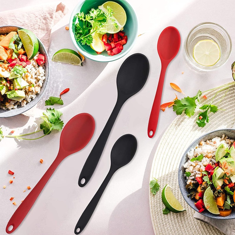 Muỗng Silicone cán dài cỡ lớn tiện dụng cho nhà bếp