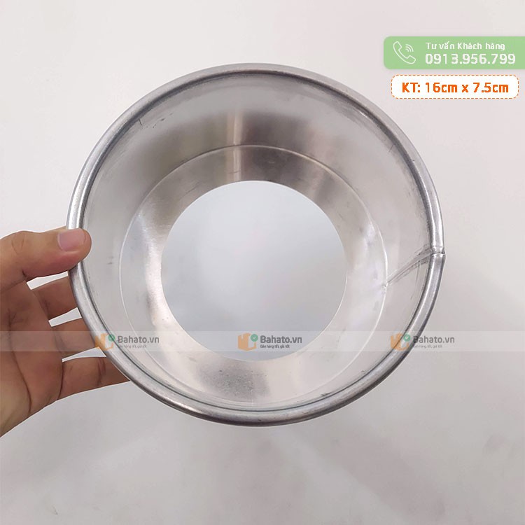 Khuôn nhôm tròn đáy rời truyền thống 16cm