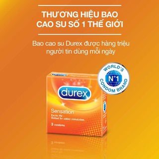 Bộ 3 bao cao su Durex Sensation 3 bao
