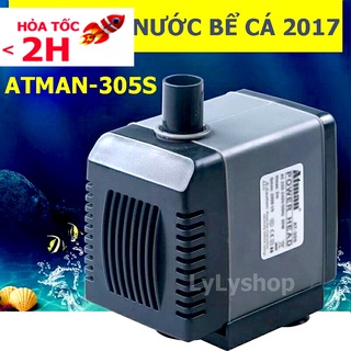 Máy bơm nước bể cá, hồ cá, đài phun nước mini ATMAN AT-305S tiết kiệm điện ( Đen)