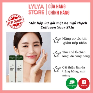 Một Hộp 20 Gói Mặt Nạ Ngủ Thạch Collagen Your Skin Nâng Cơ, Căng Bóng, Bổ Sung Collagen Gấp 5 Lần _Lylya Store