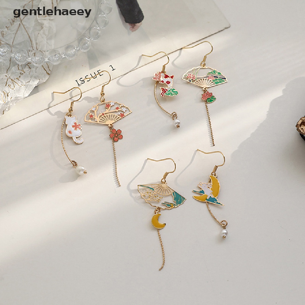 Khuyên Tai Lủng Lẳng Hình Thỏ / Mèo Không Đối Xứng Cho Nữ