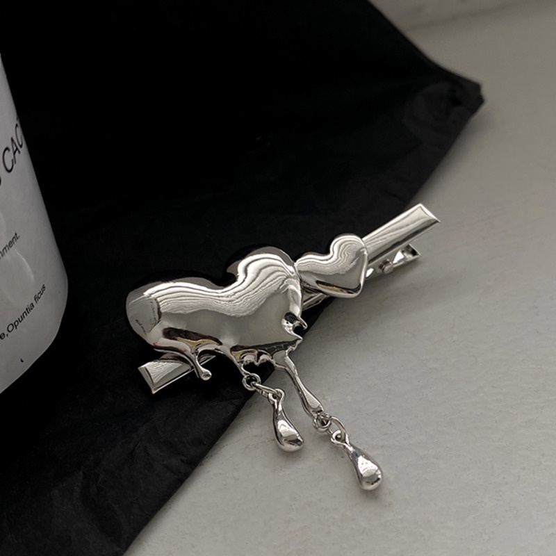 Kẹp Tóc Kim Loại Hình Giọt Nước Phong Cách retro