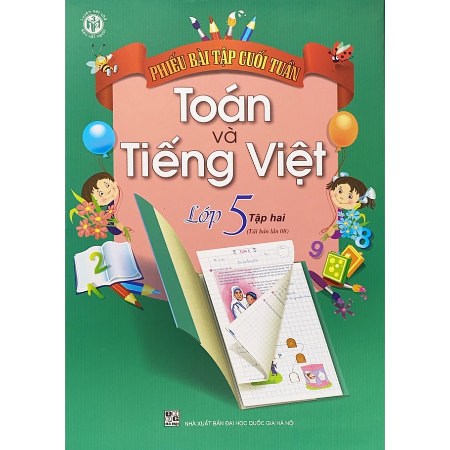 Sách - Phiếu bài tập cuối tuần toán và tiếng việt lớp 5 tập 2