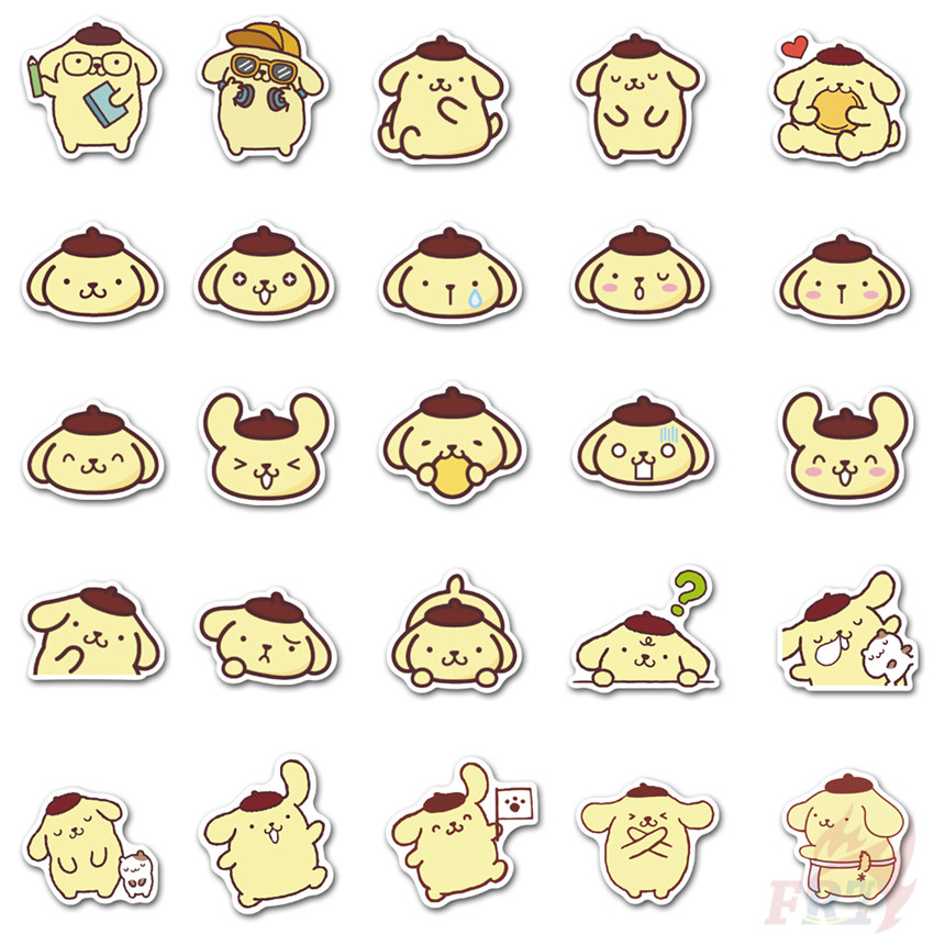 ❉ Pom Pom Purin Series 01 - Kawaii Sanrio Character Stickers ❉ 50Pcs/Set Anime Waterproof DIY Fashion Decals Doodle Stickers