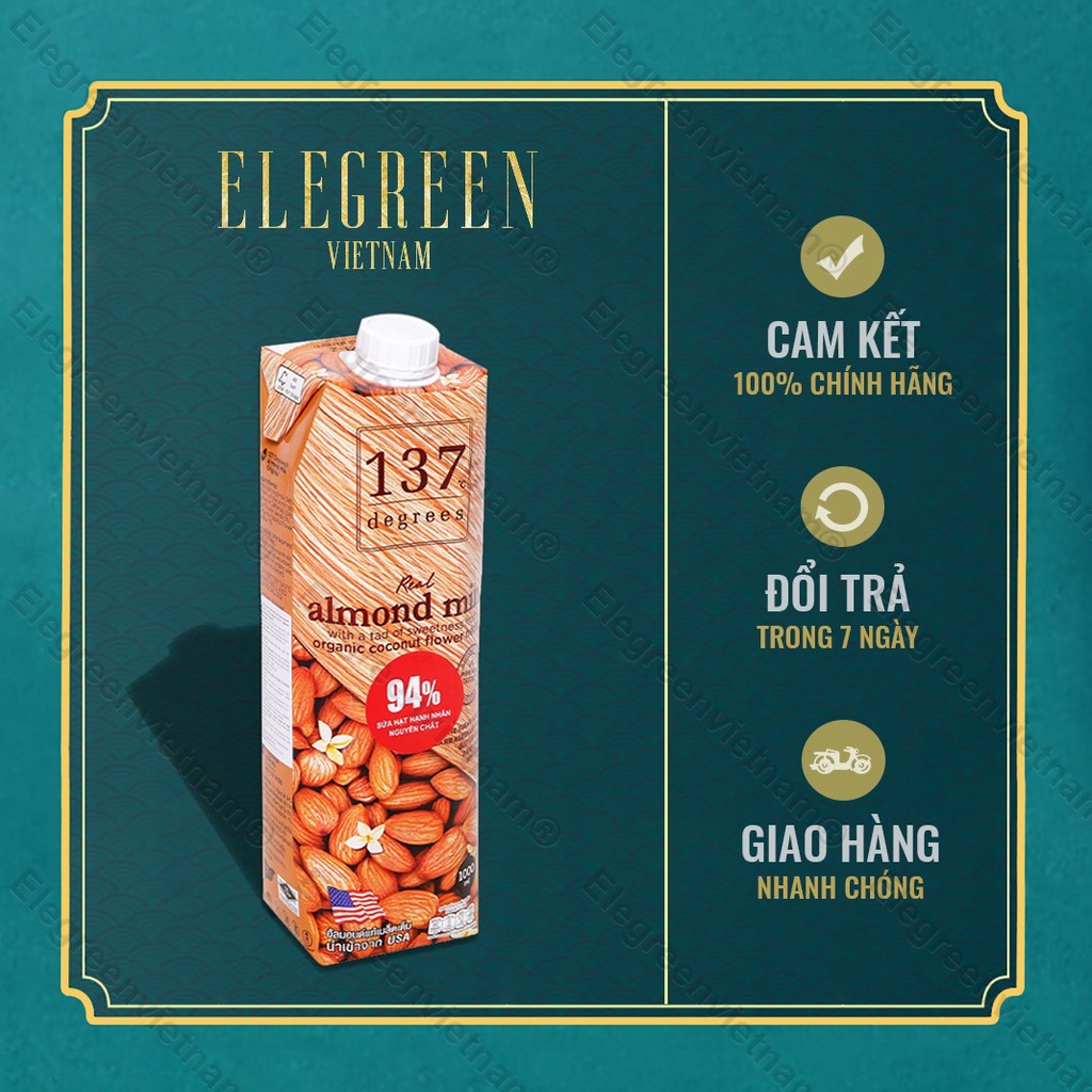 Sữa hạt không đường , Sữa hạt dinh dưỡng 137 DEGREES