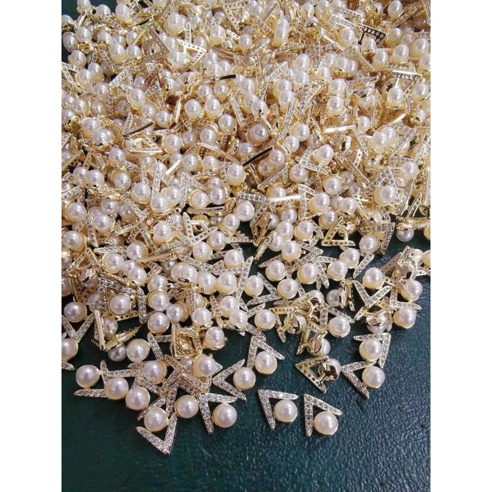 Phụ Kiện Charm Đá Logo Trang Trí Móng - Lẻ 1 Cái
