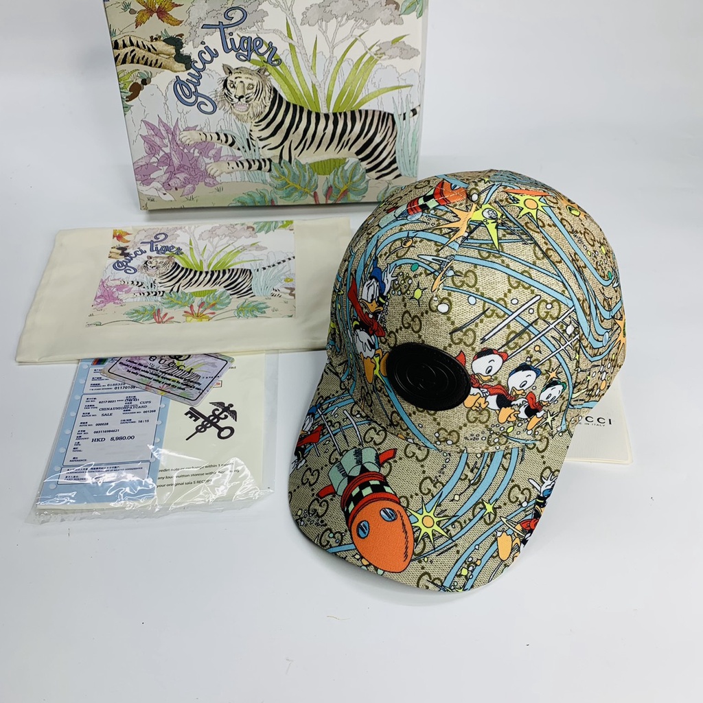 Nón kết Gc , Mũ lưỡi trai vịt họa tiết cực đẹp full box hộp