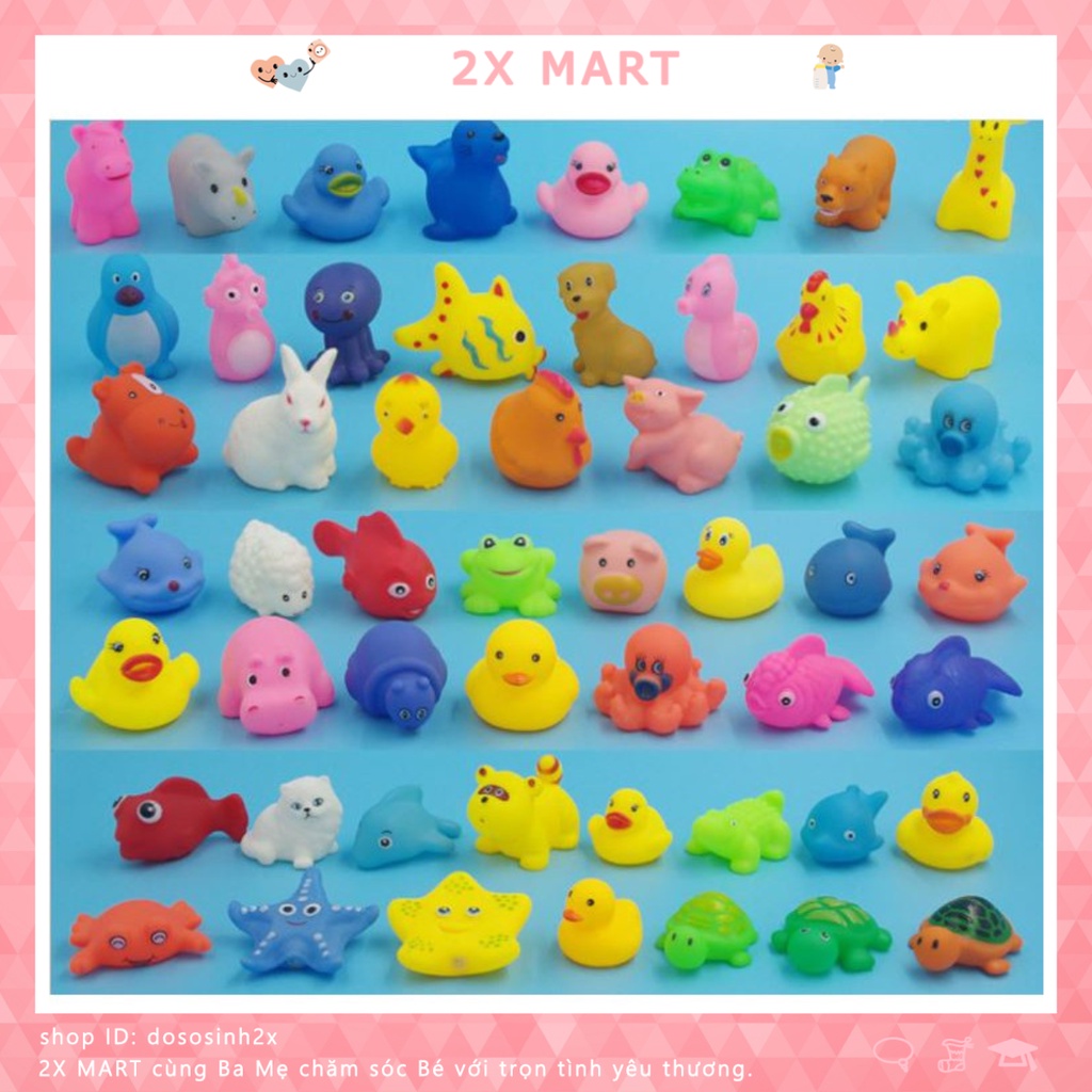 Bộ 4 Thú Đồ Chơi Bồn Tắm Cho Bé - Mẫu giao ngẫu nhiên