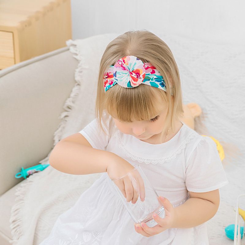 Haha Băng Đô Vải Nylon In Hình Bánh Donut Dành Cho Trẻ Em DIY