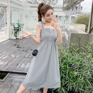 Đầm dạo phố dáng váy hai dây trẻ trung quyến rũ