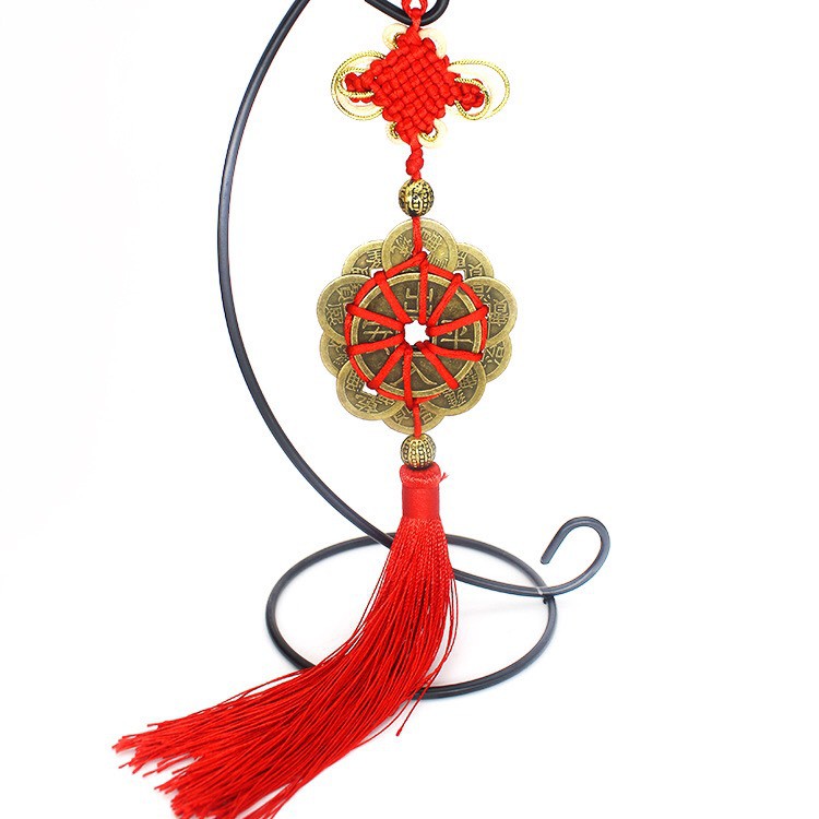 Chuỗi đồng tiền xu Mai hoa thập toàn Phong thủy Tài lộc (bằng đồng nguyên chất) | BigBuy360 - bigbuy360.vn