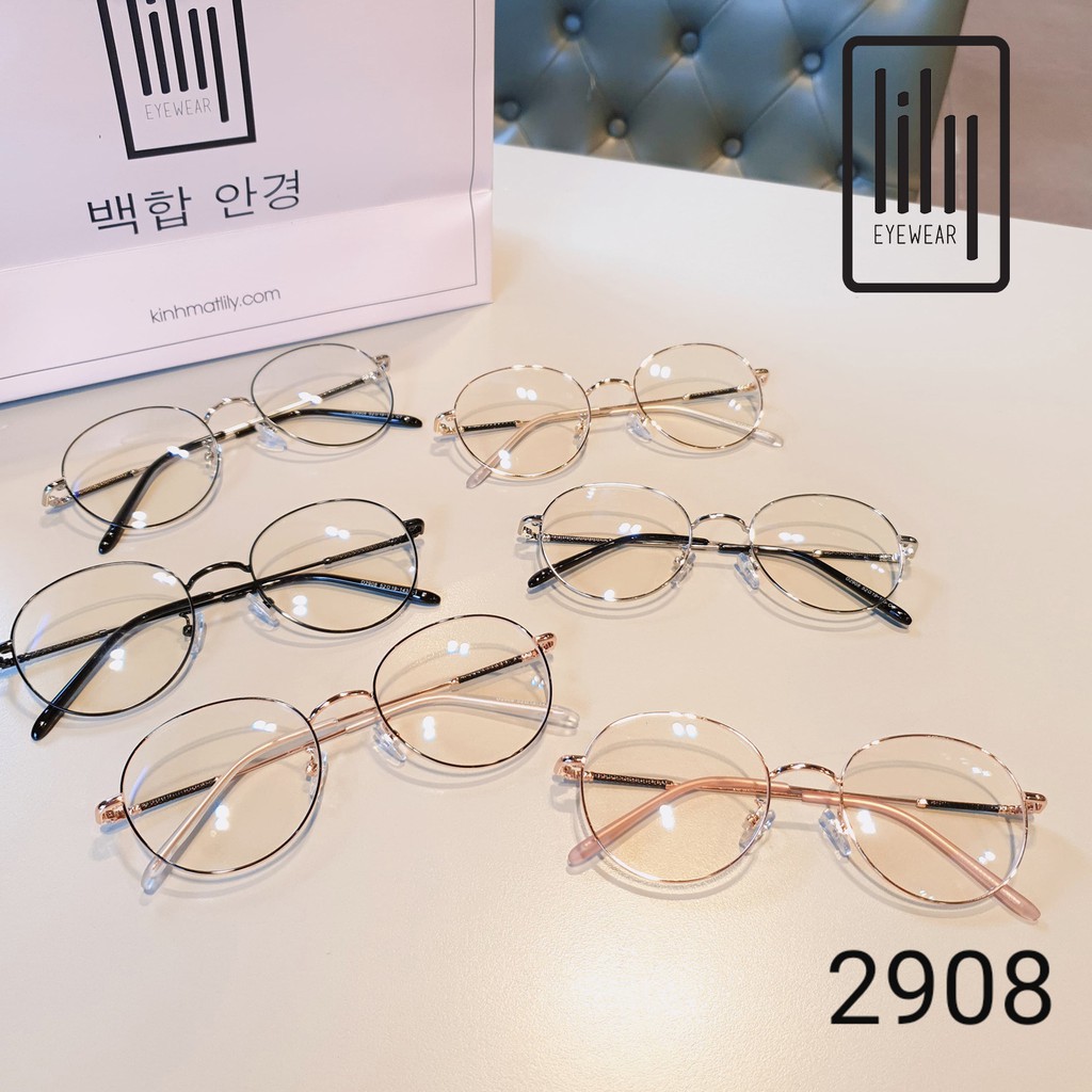 Gọng Kính Cận Kim Loại GK2908 - Gọng Kính Mắt Thời Trang