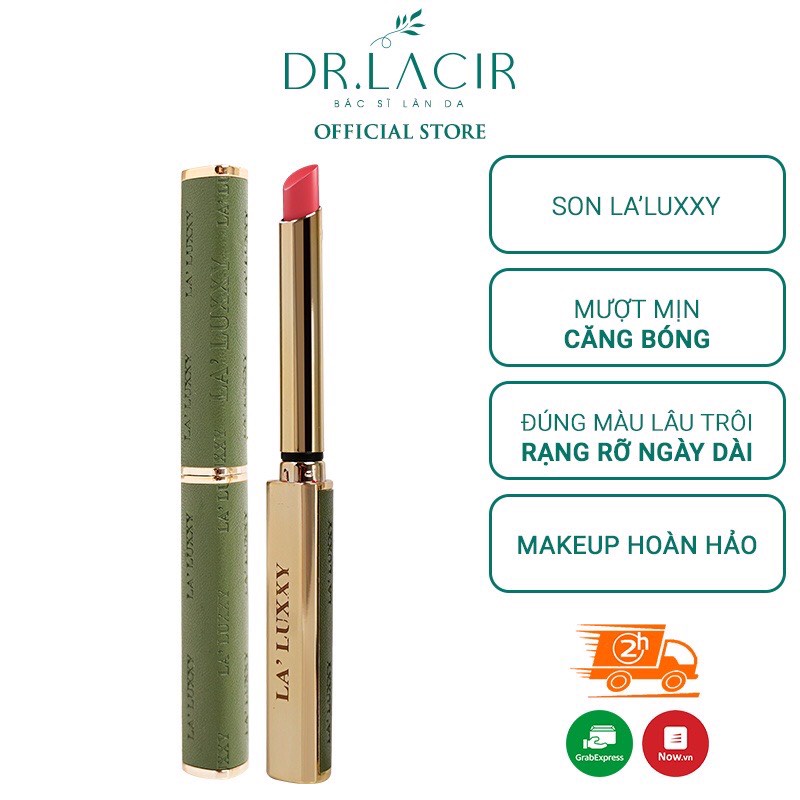 Son Lạnh La'Luxxy Drlacir ,Giúp bờ môi căng bóng,làm mềm môi,Chiết xuất bạc hà giúp môi luôn thơm mát và dưỡng ẩm