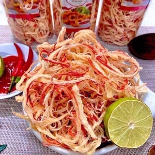 Mực Xé Sợi Hấp Nước Dừa siêu ngon hộp 250g