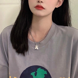  Vòng cổ mặt hình gấu thời trang Hàn Quốc xinh xắn