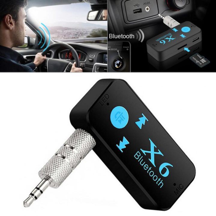 Usb Bluetooth X6 3In1 Cho Xe Hơi, Amply, Loa