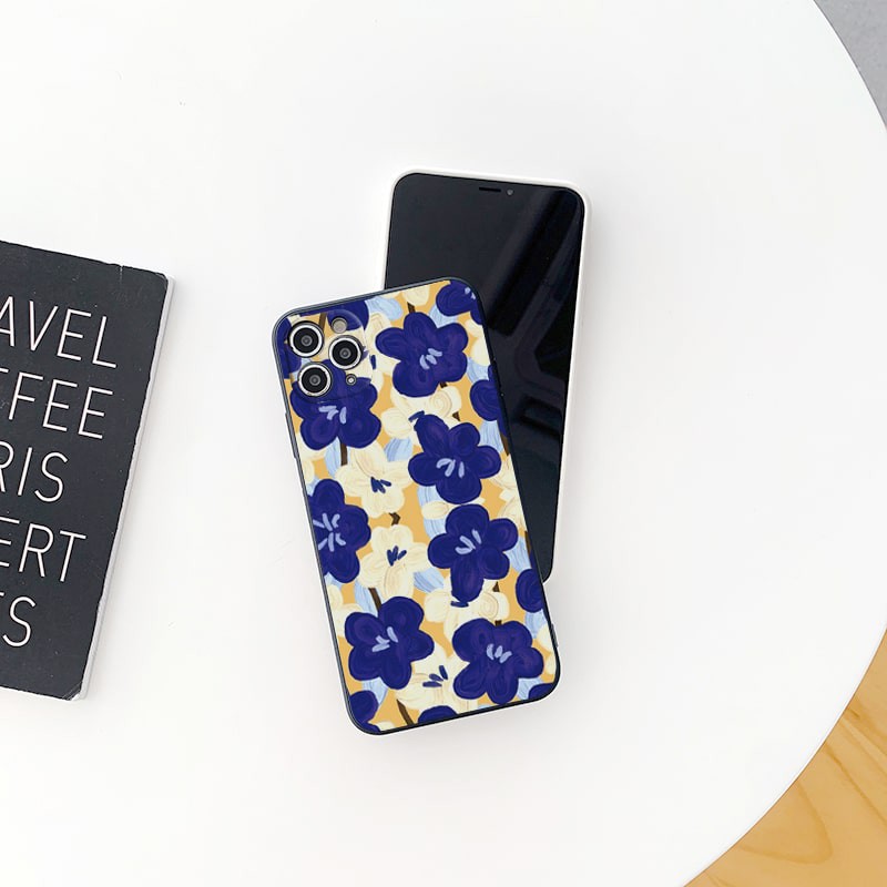 Ốp lưng iphone Hoa oải hương cạnh vuông 5/5s/6/6plus/6s/6splus/7/7plus/8/8plus/x/xr/xs/11/12/pro/max/plus/promax