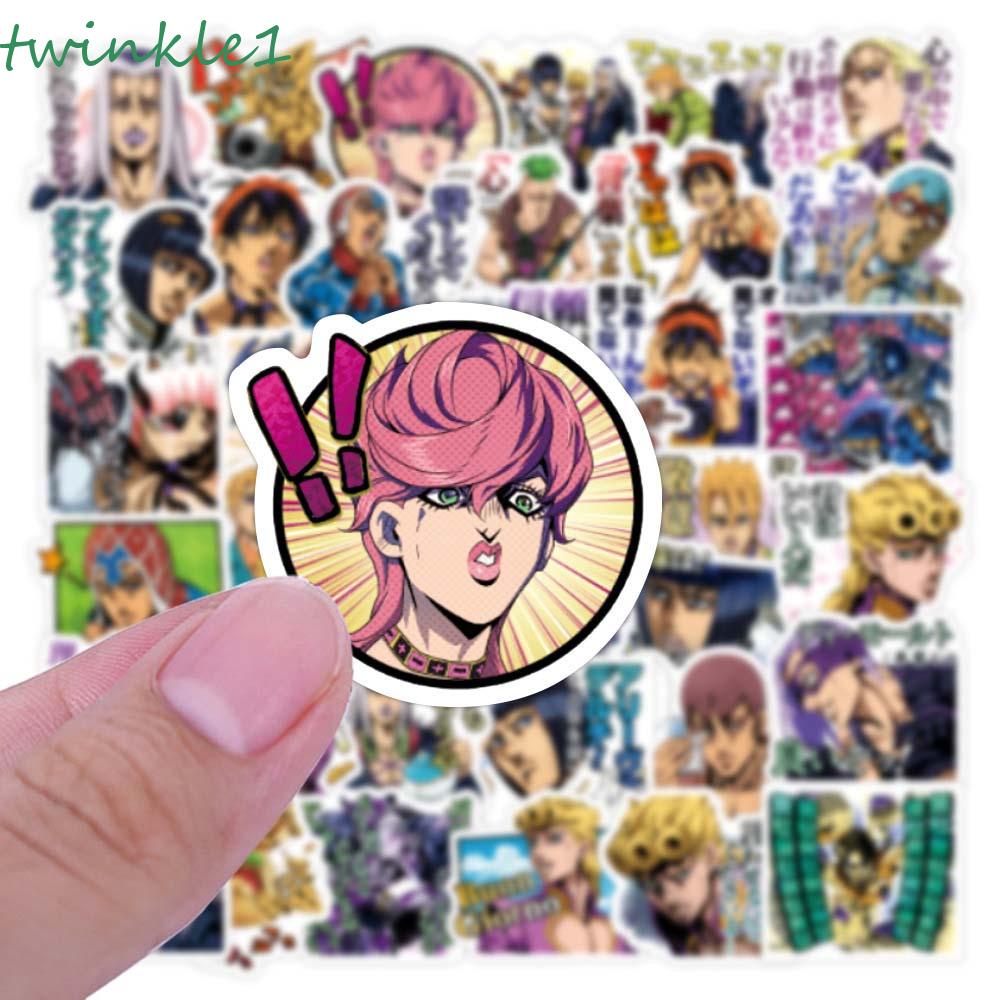 Bộ 40 Miếng Dán Trang Trí Hình Anime JoJo Bizarre Adventure DIY Cho Laptop Vali Laptop Hành Lý