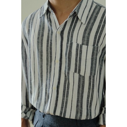 SƠ MI LINEN OVER - NAM NỮ FORM RỘNG - NOIR STUDIOS