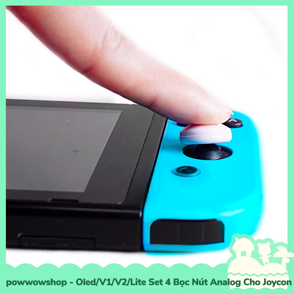 [Sẵn VN - Hỏa Tốc] Oled/V1/V2/Lite Set 4 Bọc Nút Analog Joycon Cho Máy Game Cầm Tay Nintendo Switch Mẫu Tai Thỏ Bunny Ea