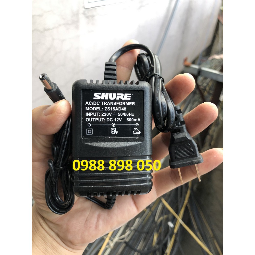 Nguồn Dành Cho Đầu Thu Micro Shure UGX 12V-0.8A(800ma)