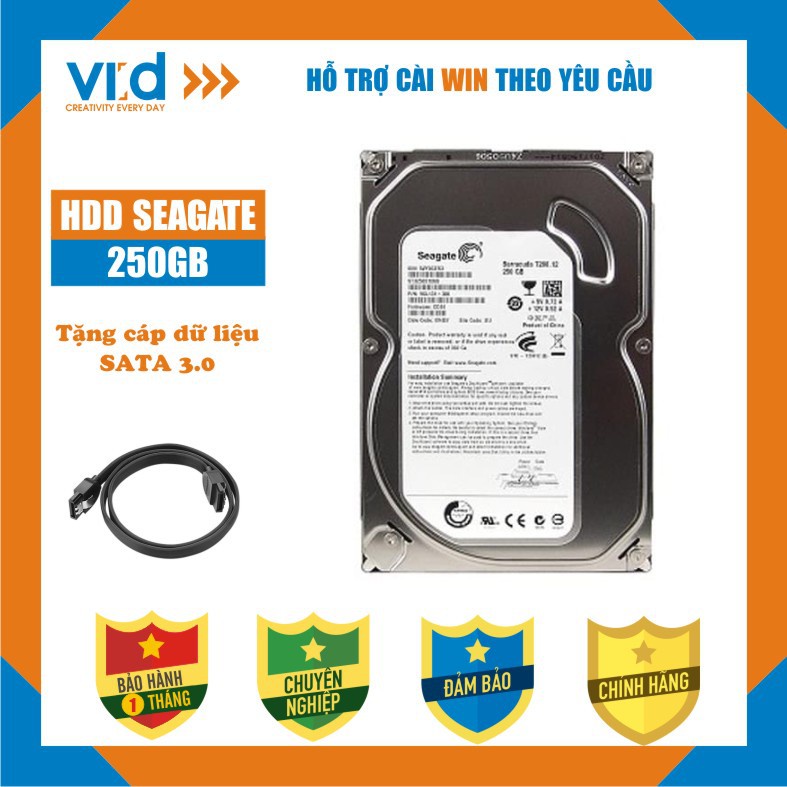 (Hàng Mới Về) .Ổ cứng HDD PC 3,5"  500GB 320GB, 250GB, Western , Seagae-Tặng cáp Sata 3.0-Hàng nhập khẩu tháo máy đồng b