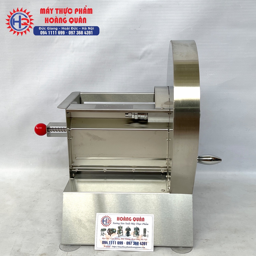 Máy thái lát mỏng trái cây, củ quả INOX QUAY TAY