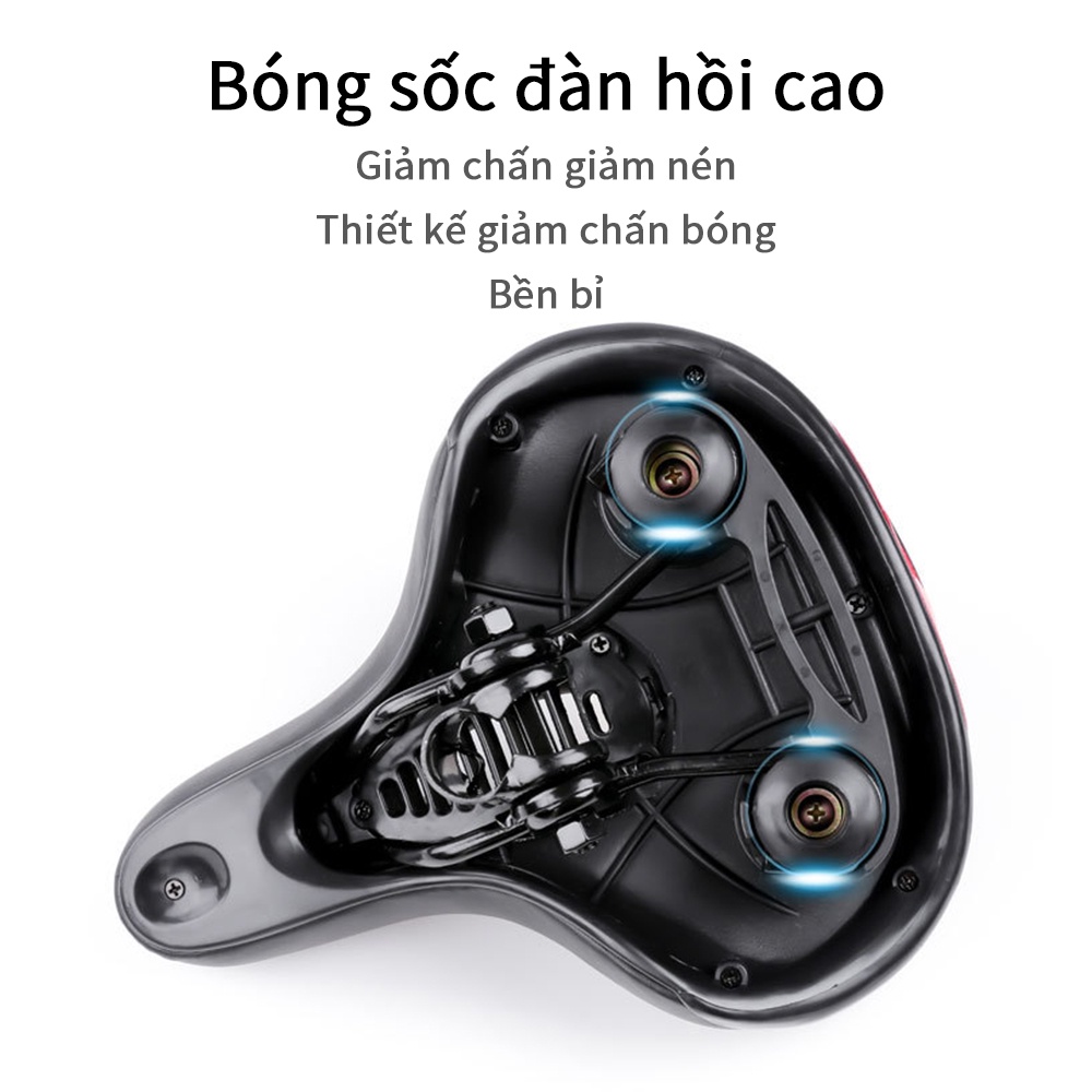 OneTwoFit Đệm Yên Xe Đạp Thể Thao Đàn Hồi Mềm Dày Thoáng Khí， Yên xe đạp êm ái chống nước phù hợp ET003201