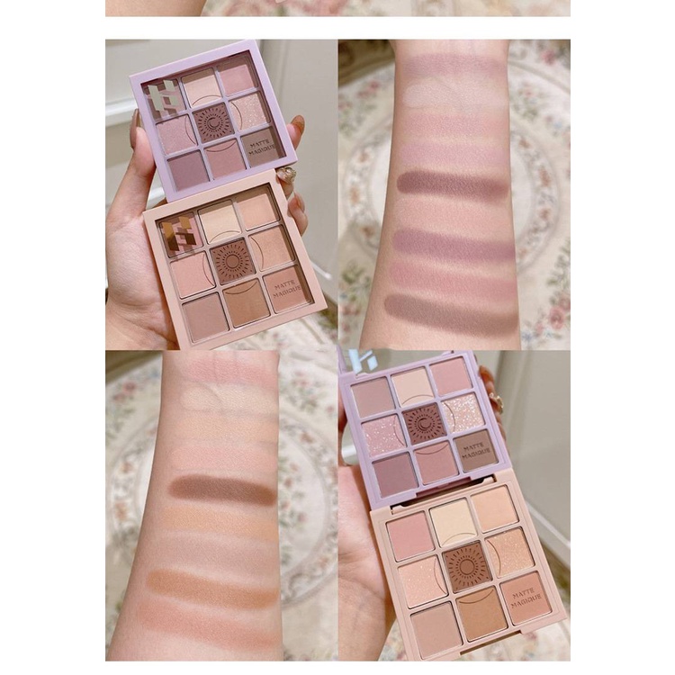 [Hàng mới về] Bảng Phấn Mắt Dikalu 9 Màu Sắc Tông Lì Ánh Nhũ Long Lanh Quyến Rũ | BigBuy360 - bigbuy360.vn