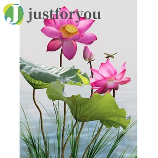 Bộ tranh đính đá 5D tự làm hình chuồn chuồn và hoa sen trang trí