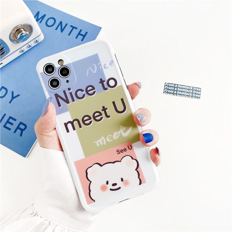 Ốp lưng iphone Meet U IMD dày dặn viền nổi 5/5s/6/6plus/6s/6splus/7/7plus/8/8plus/x/xr/xs/11/12/pro/max/plus/promax | BigBuy360 - bigbuy360.vn