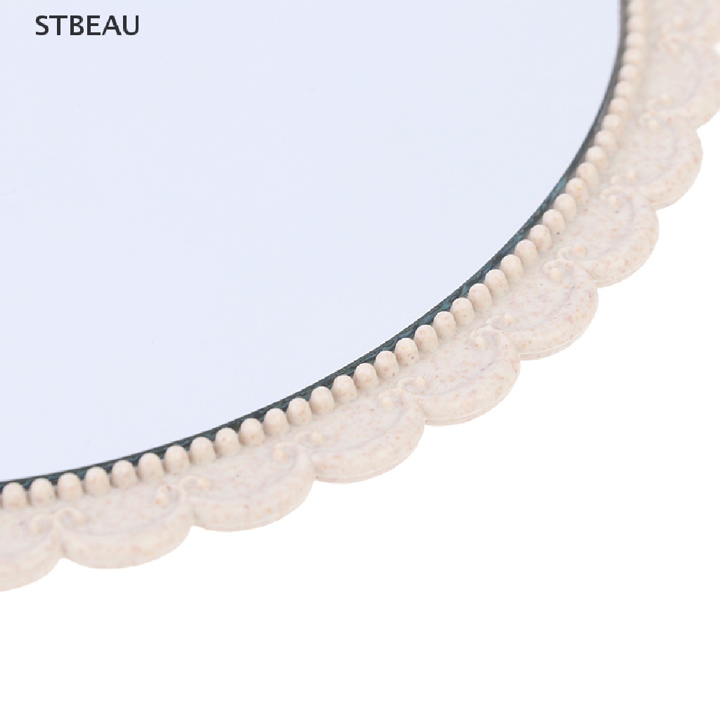 [Hàng mới về] Gương trang điểm cầm tay chạm khắc phong cách vintage