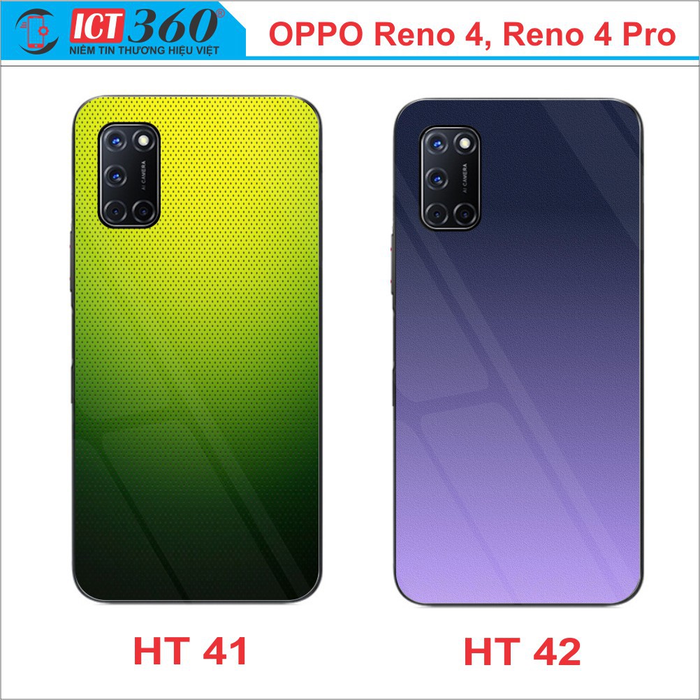 Ốp Lưng Kính OPPO Reno 4 ,Reno 4 Pro- in Theo Yêu Cầu