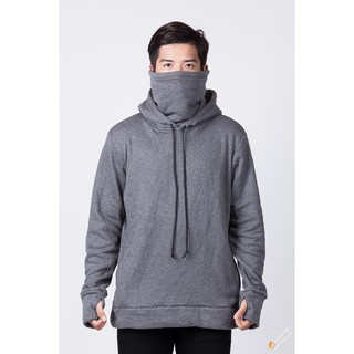 Hoodie Ninja tay xỏ ngón - xám đậm- HNJXN-XAMD