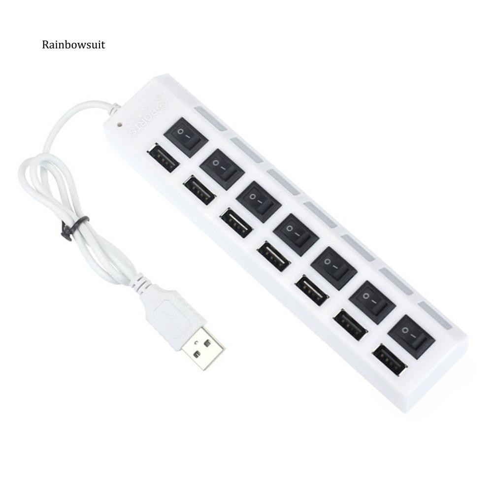 Bộ chia 7 cổng USB 2.0 có đèn báo hiệu LED